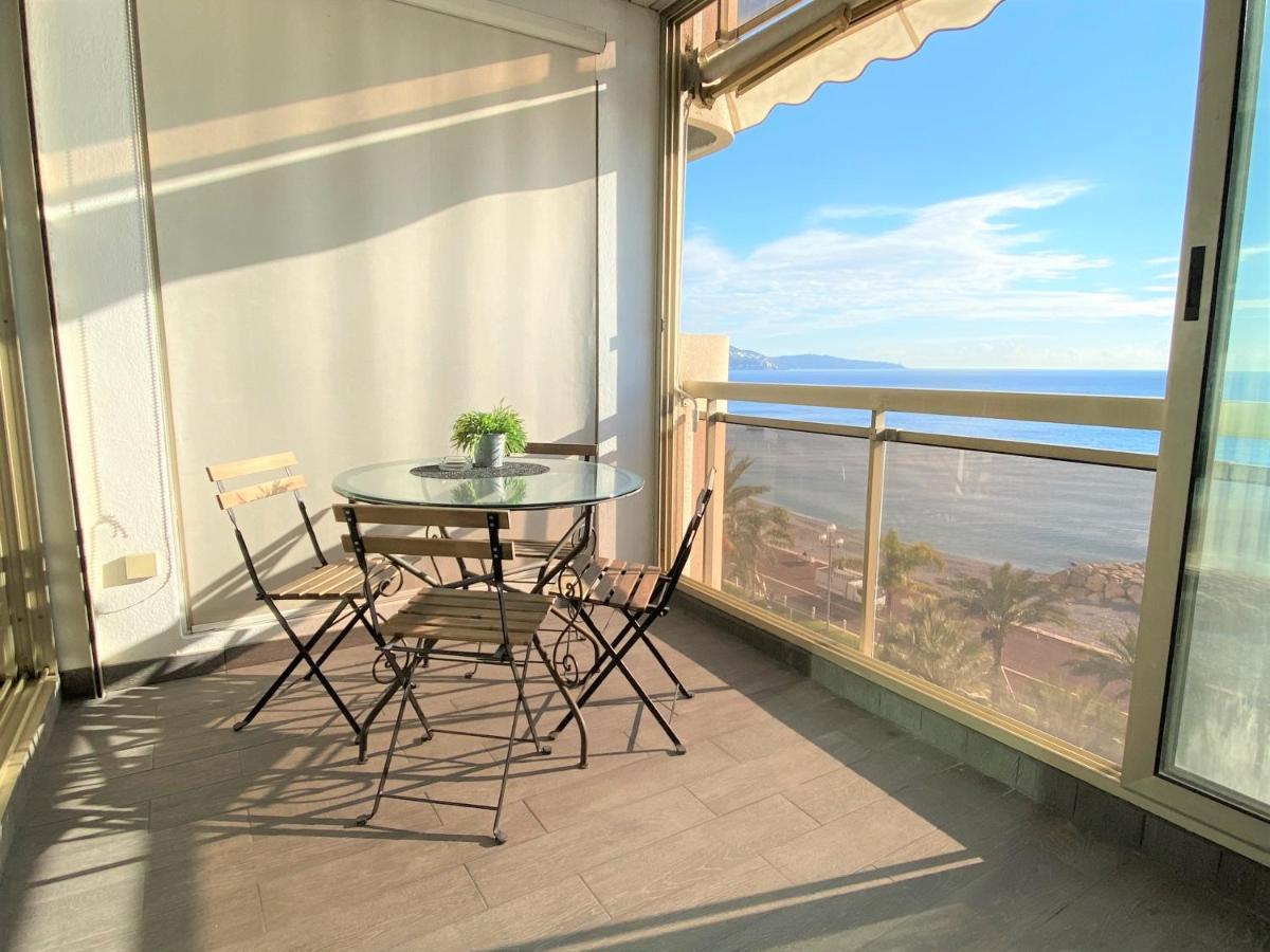 Sea Front - Panoramic Sea View Studio With Terrace Nice Luaran gambar