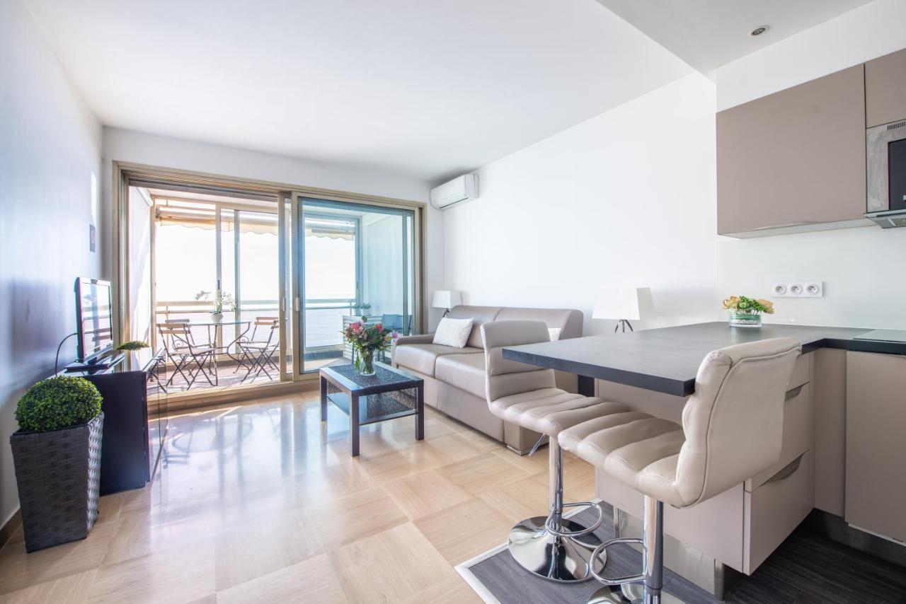 Sea Front - Panoramic Sea View Studio With Terrace Nice Luaran gambar